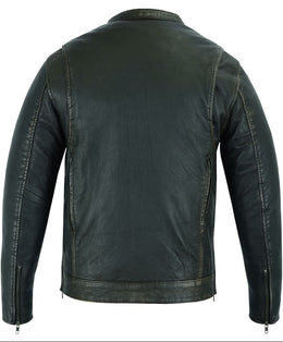 Ladero™ Men's Leather Motorcycle Jacket