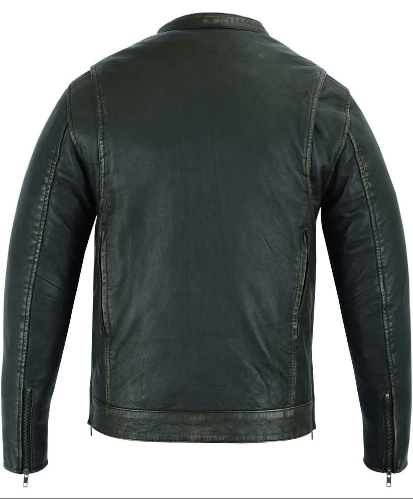 Ladero™ Men's Leather Motorcycle Jacket