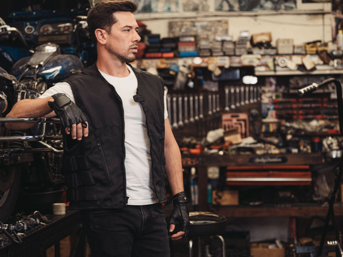 LegacyKnuckles™ Men's leather Fingerless gloves