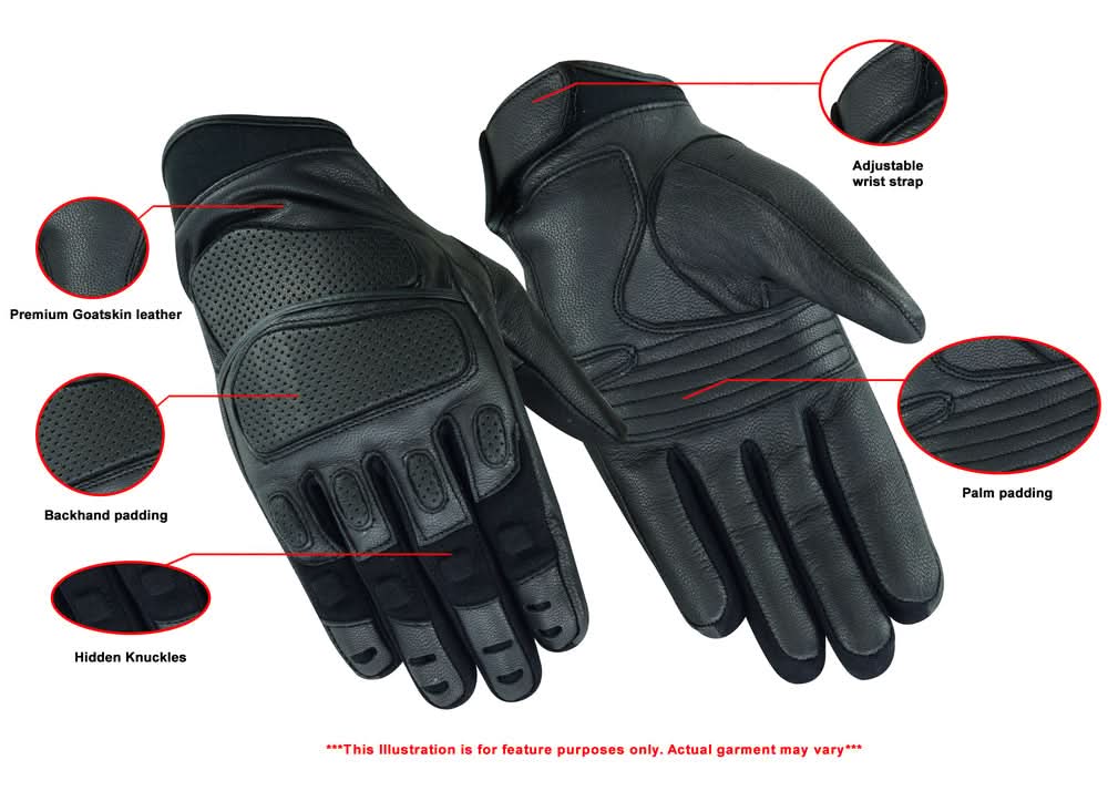 MotoFist™ Men's Men's leather motorcycle gloves