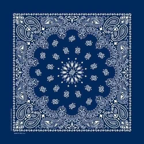 NT4402 Bandana Paisley Navy