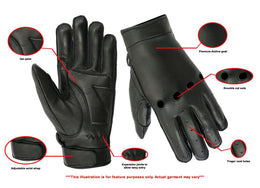 Openroad™ Men's leather motorcycle gloves