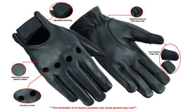 PureFlex™ Mens Leather Driving Gloves