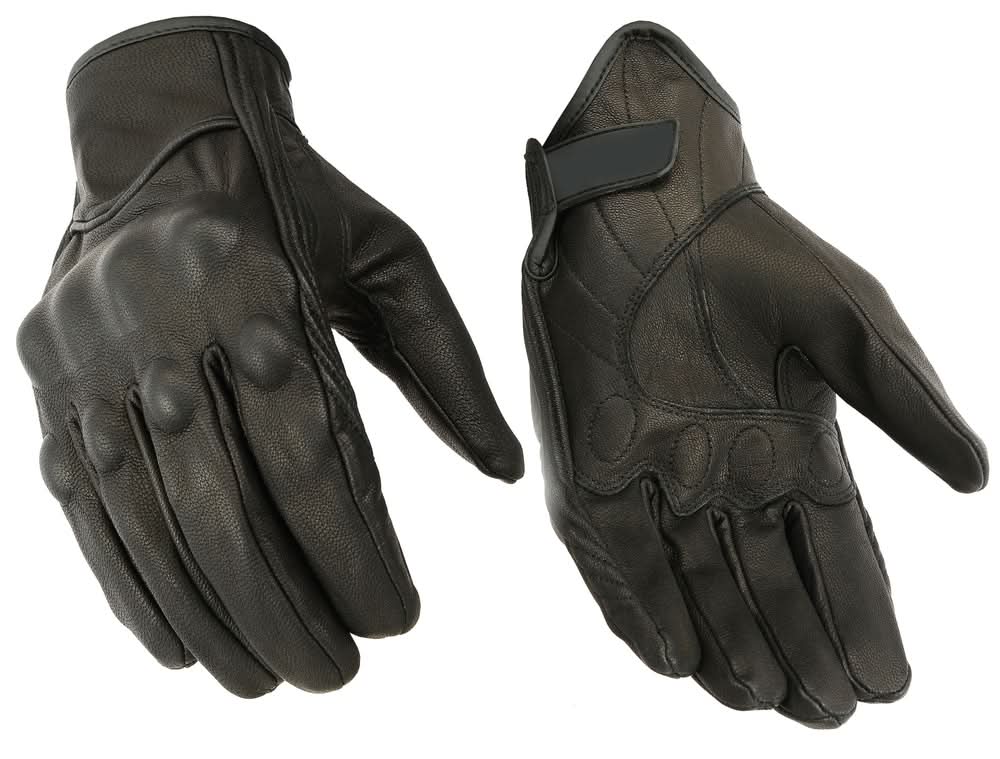 RazorRide™ Men's leather motorcycle gloves
