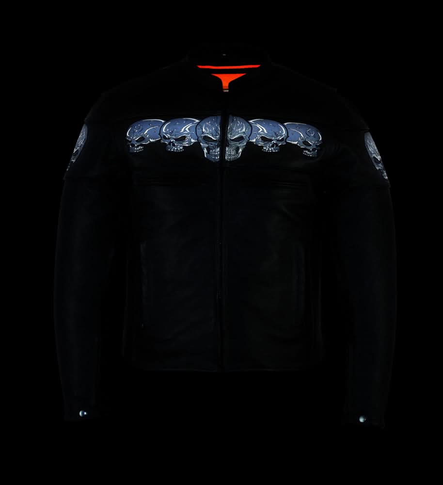 Revenant™ Men's Leather Motorcycle Jacket
