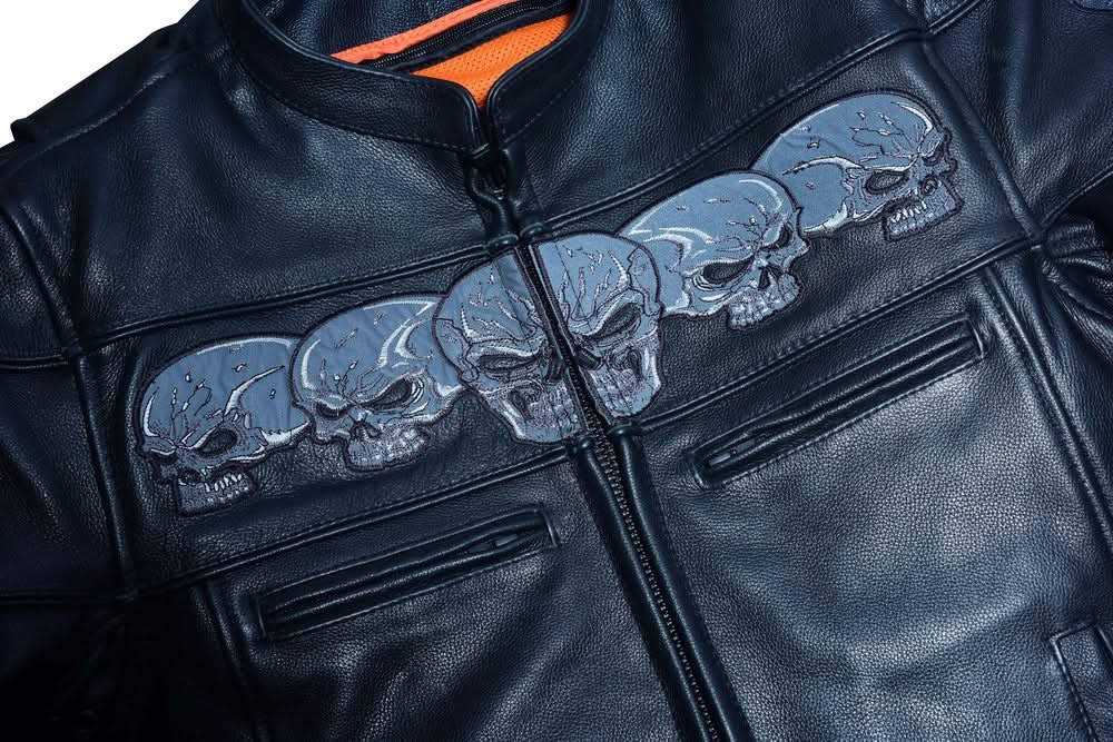 Revenant™ Men's Leather Motorcycle Jacket
