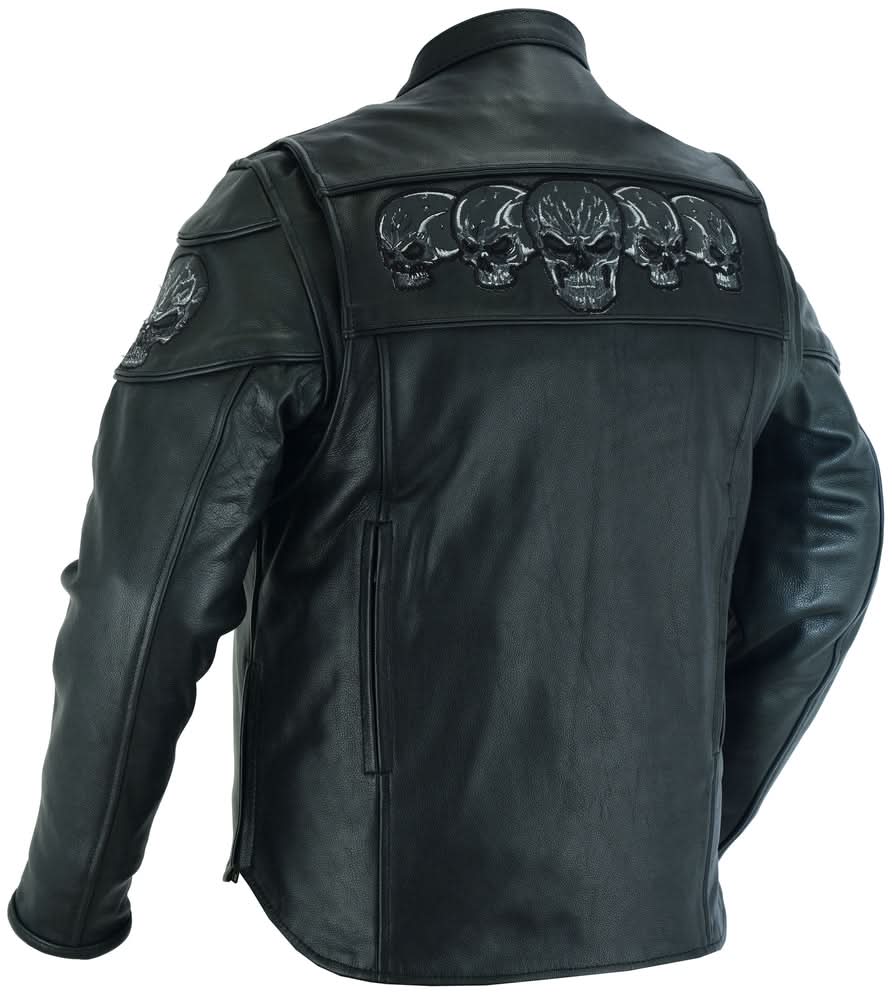 Revenant™ Men's Leather Motorcycle Jacket