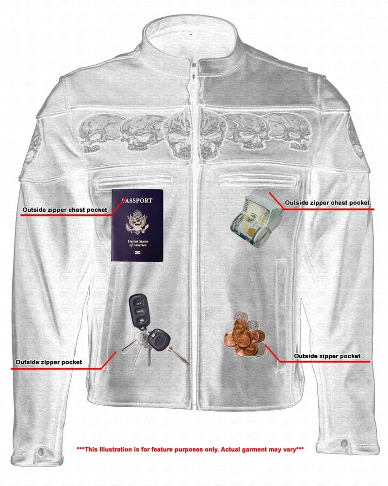 Revenant™ Men's Leather Motorcycle Jacket