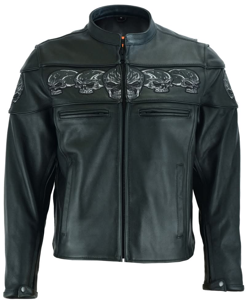 Revenant™ Men's Leather Motorcycle Jacket