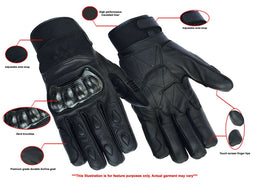 RuggedEdge™ Men's motorcycle gloves