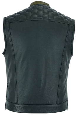 Shadow Shield Mens Motorcycle Leather Vest