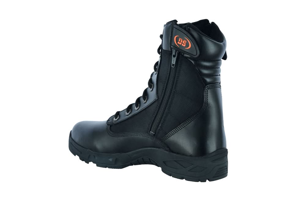 Trailstomp Men's 9" Black Motorcycle Boots