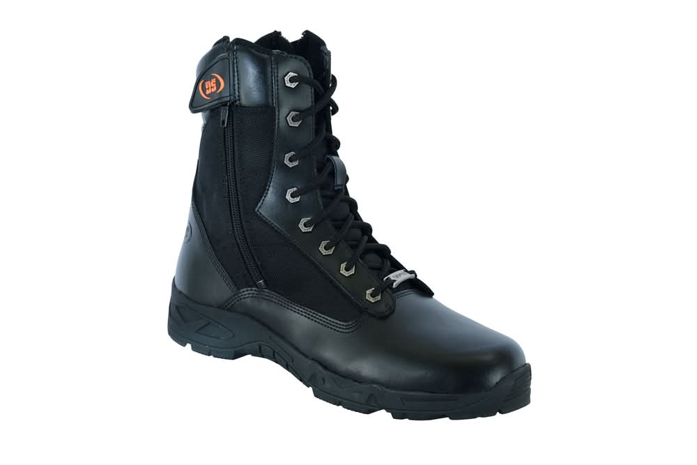 Trailstomp Men's 9" Black Motorcycle Boots