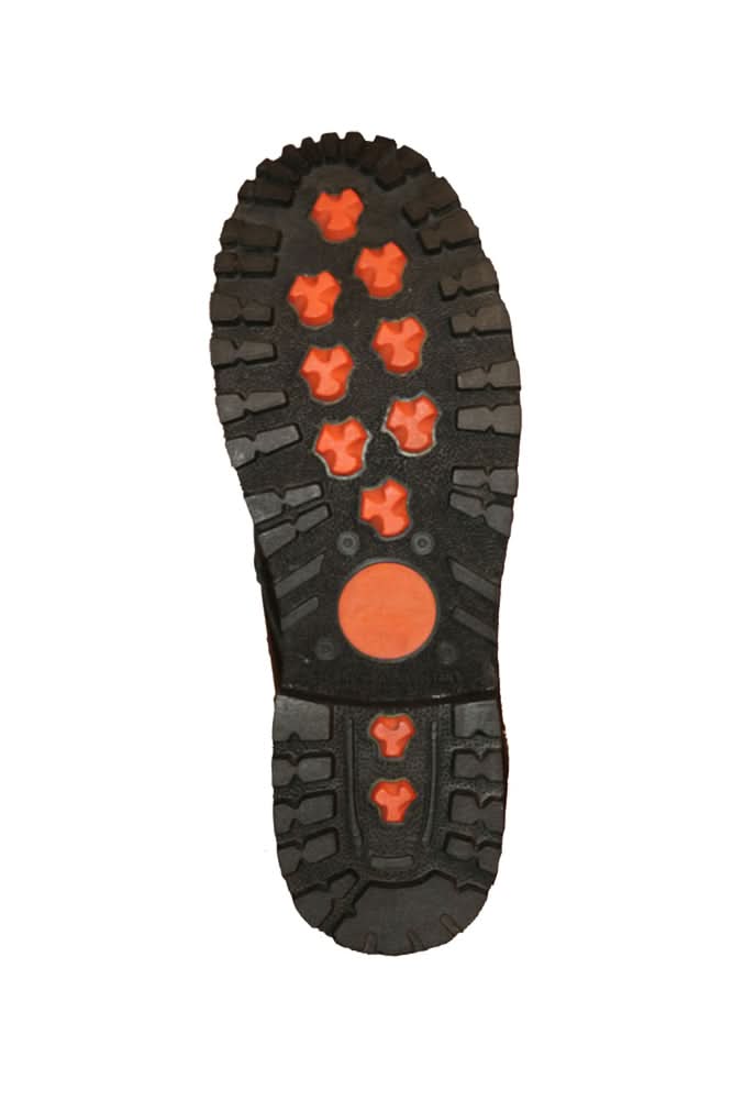 TundraGrip Men's 6'' Leather Motorcycle Boots