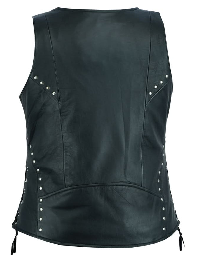 Vinca™ Women's Leather Motorcycle Vest