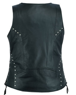 Vinca™ Women's Leather Motorcycle Vest