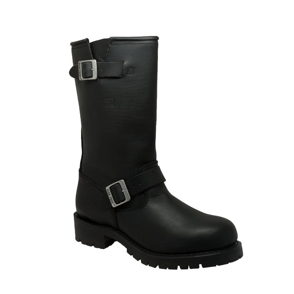 Shadowstep Men's Black leather motorcycle boots Men's Footwear Adtec Footwear