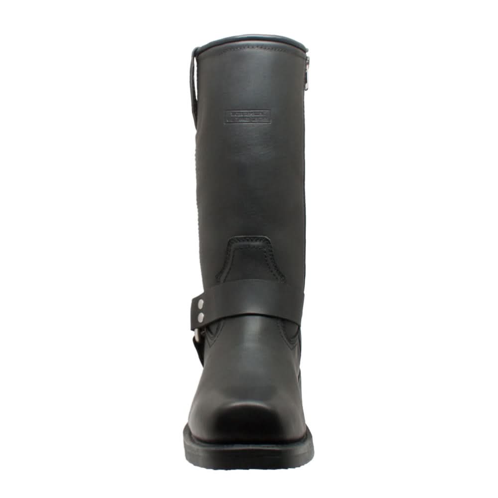 StormGuard Men's black Leather biker boots Men's Footwear Adtec Footwear