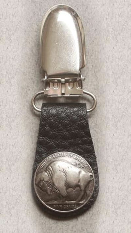 J122-13 Boot Clips Buffalo Nickel Boot Clips Warhawk Customs