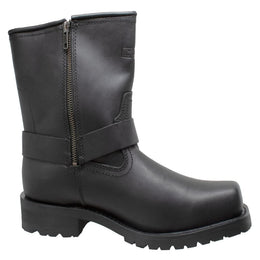Strikewalk Men's leather motorcycle boots - Black Men's Footwear Adtec Footwear