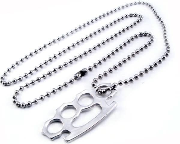 AB340 Brass Knuckle Necklace Necklaces/ Chokers Renegade Classics