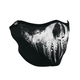 WNFM409H Neoprene Half Face Mask, Skull Ghost Half Face Masks ZAN Headgear