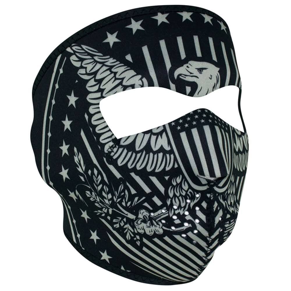 WNFM412 ZAN® Full Mask- Neoprene- Vintage Eagle Full Face Masks ZAN Headgear