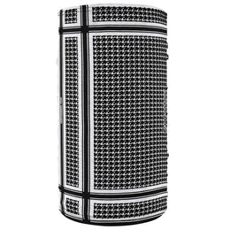 TF235BW Motley Tube® Fleece Lined- Houndstooth, Black and White Had/Neck/Sleeve Gear ZAN Headgear