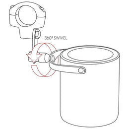 GFCUPHSS SS Motorcycle Cup Holder Motorcycle Mounts Maxam