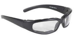 43025 Rally Wrap Padded Blk Frame/Clear Lens Sunglasses Pacific Coast Sunglasses