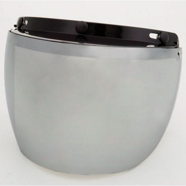 02-211 3 Snap Flip Shield - Hard Coated Silver Mirror Helmet Accessories Echo