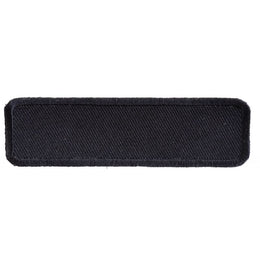 P4034 Black 4 Inch Rectangular Blank Patch Patches The Cheap Place