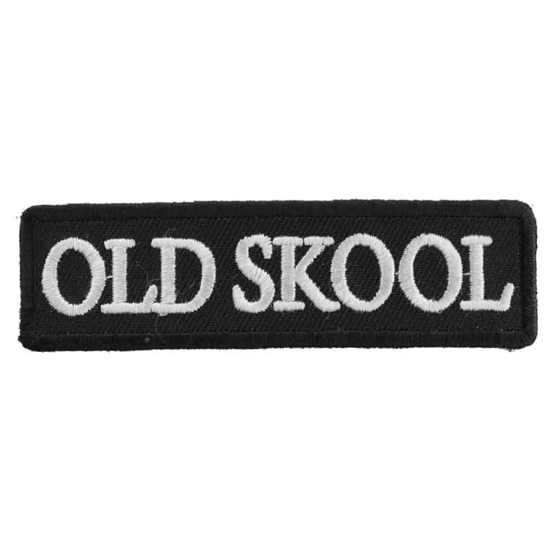 P1411 Old Skool Biker Saying Patch Patches The Cheap Place