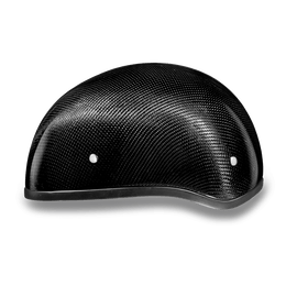 D2-GNS D.O.T. DAYTONA SKULL CAP W/O VISOR- GREY CARBON FIBER Helmets Daytona Helmets