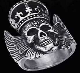 R170 Stainless Steel King Head Biker Ring Rings Renegade Classics