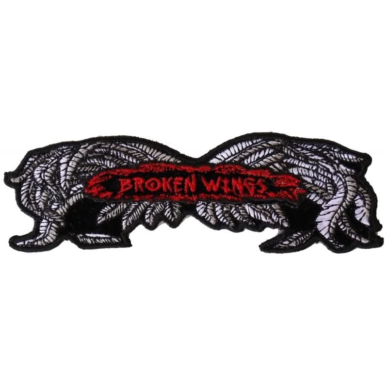 P2951 Broken Wings Small Biker Patch Patches The Cheap Place