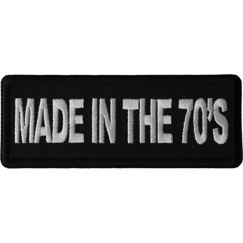 P6675 Made in the 70s Novelty Iron on Patch Patches The Cheap Place