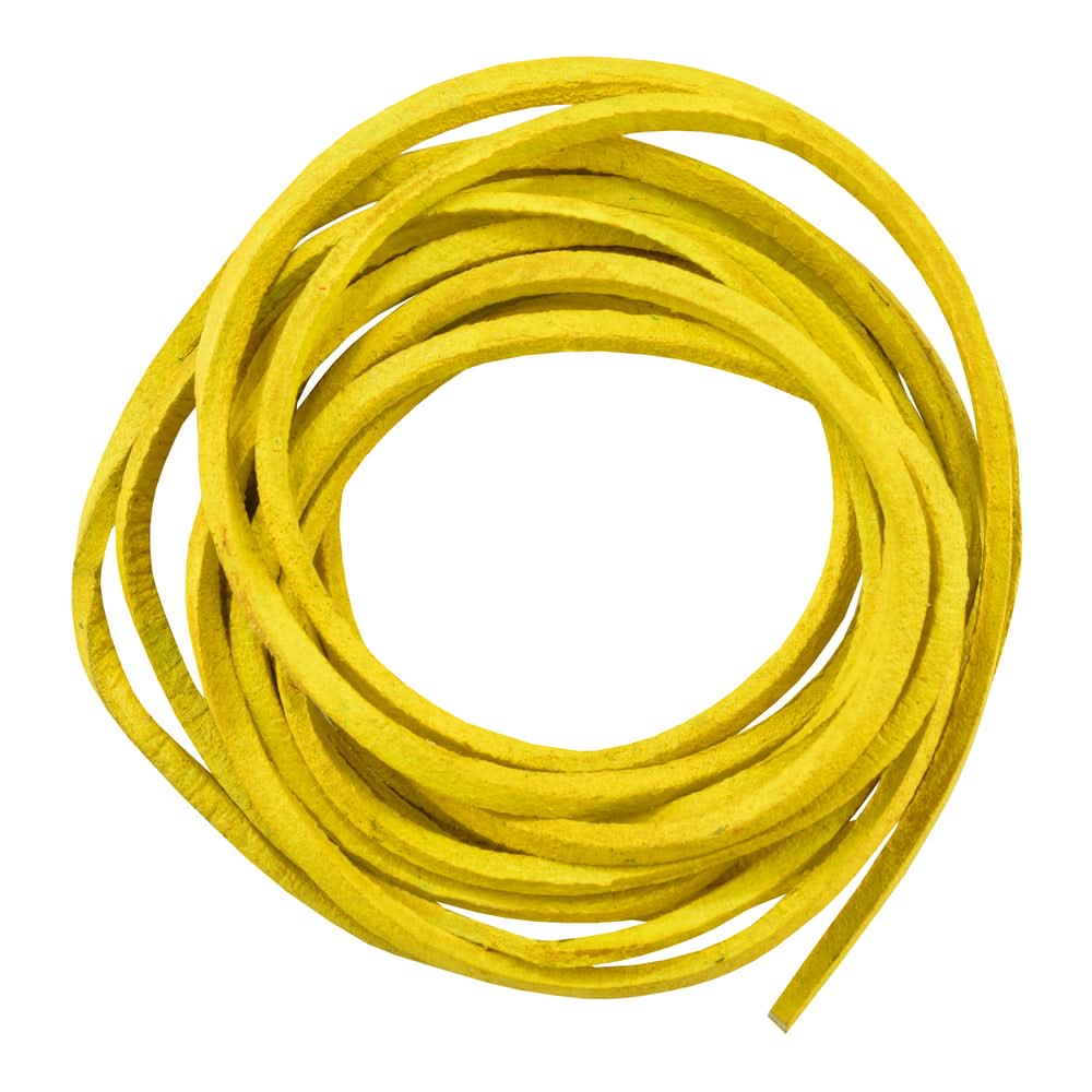 SLYELLOW 6' Feet Leather Laces - Yellow Laces Renegade Classics