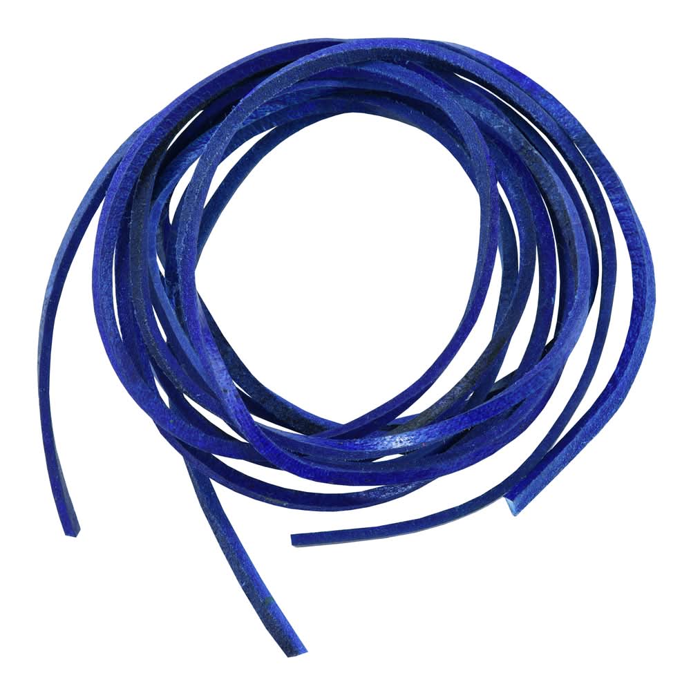 SLBLUE 6' Feet Leather Laces - Blue Laces Renegade Classics