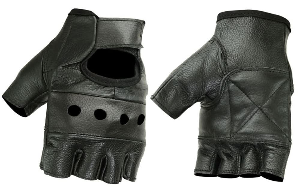 StreetFlex Men's leather Fingerless gloves Men's Fingerless Gloves Renegade Classics