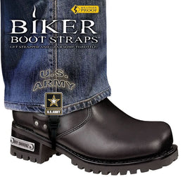 BBS/UA6 Weather Proof- Boot Straps- US Army- 6 Inch Biker Boot Straps Biker Boot Straps