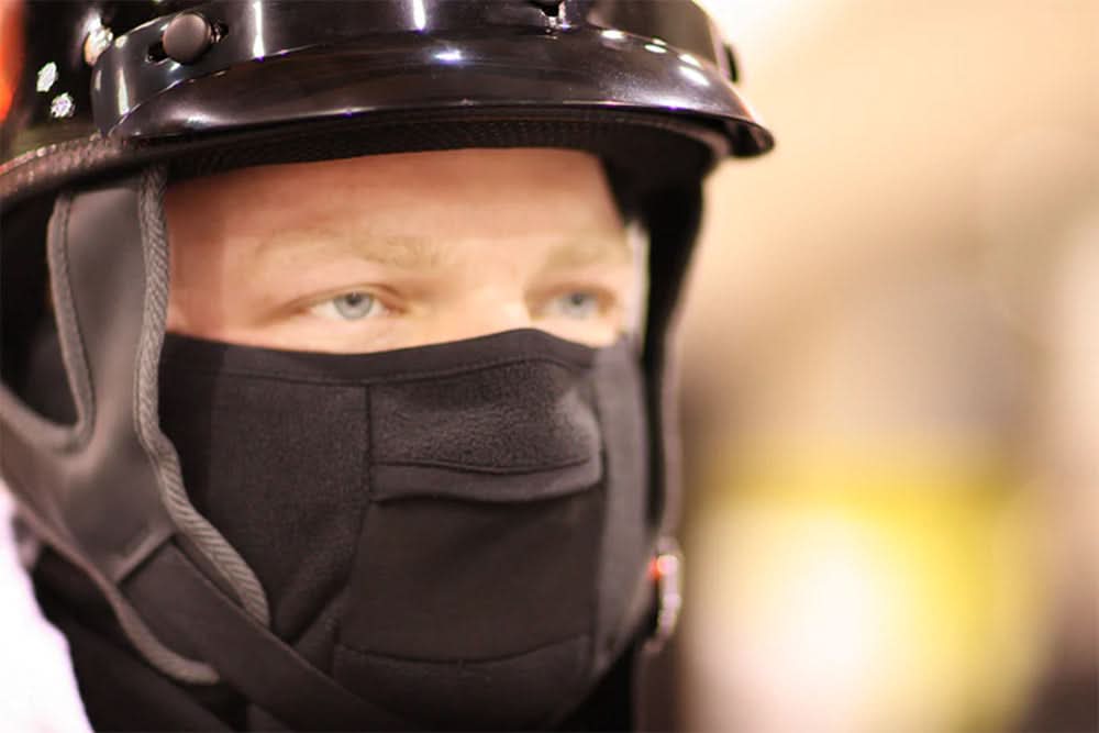VNG004 StormGear Gorditi Facemask w/ Velcro Closure/ Nose Opening Head/Neck/Sleeve Gear Schampa