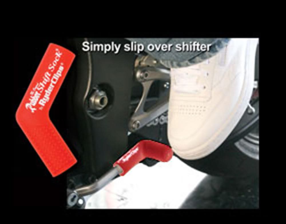 RSS-RED Rubber Sjift Sock- Red Rubber Shift Sock Ryder Clips