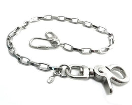 NC130-18 Modern Chrome Wallet Chain 16" Wallet Chains/Key Leash Renegade Classics