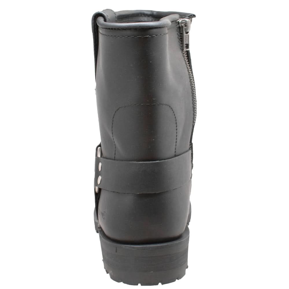 Strikewalk Men's leather motorcycle boots - Black Men's Footwear Adtec Footwear
