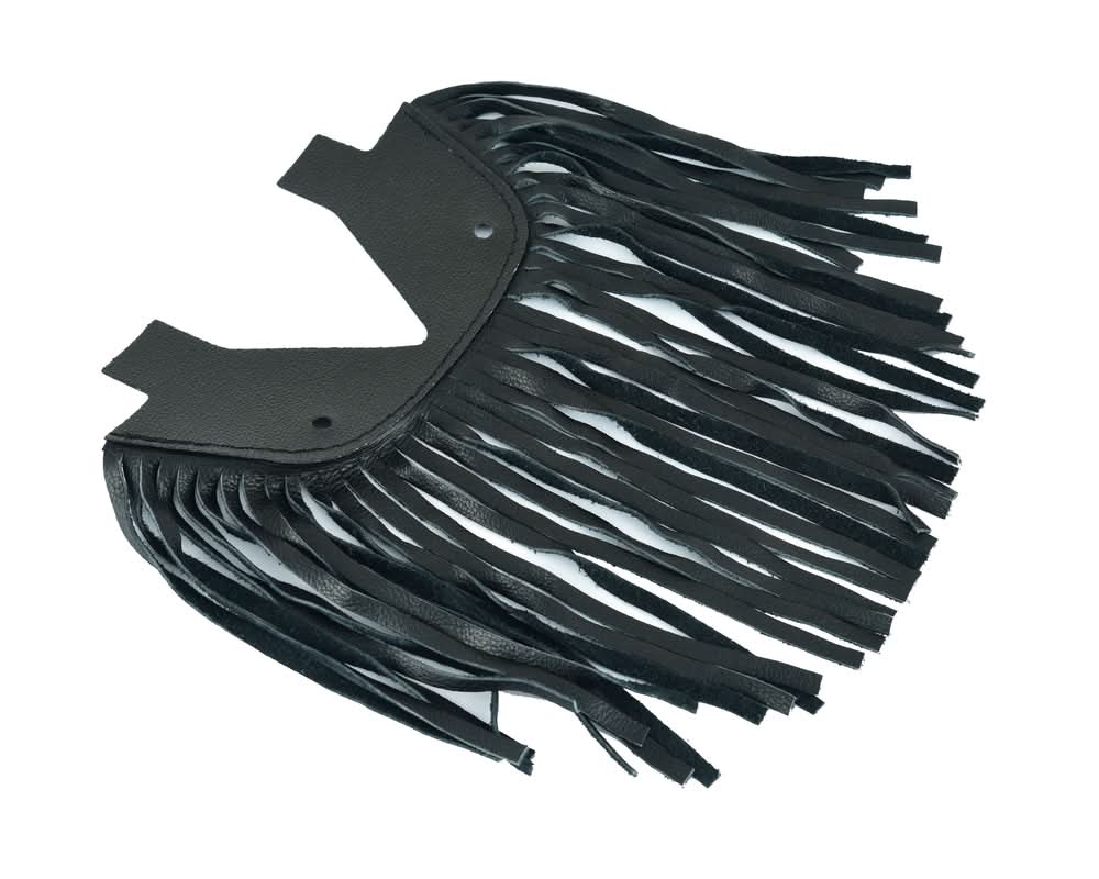 B1004 Black Leather Floor Boards with Fringe - Small Miscellaneous Renegade Classics
