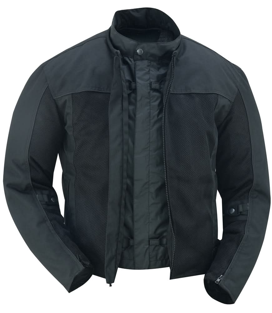 Drift Men's Mesh Jacket – Black Men's Textile Jackets Renegade Classics