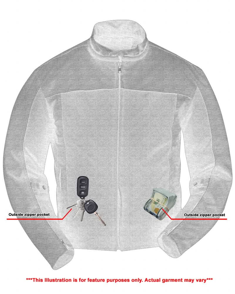 Drift Men's Mesh Jacket – Black Men's Textile Jackets Renegade Classics