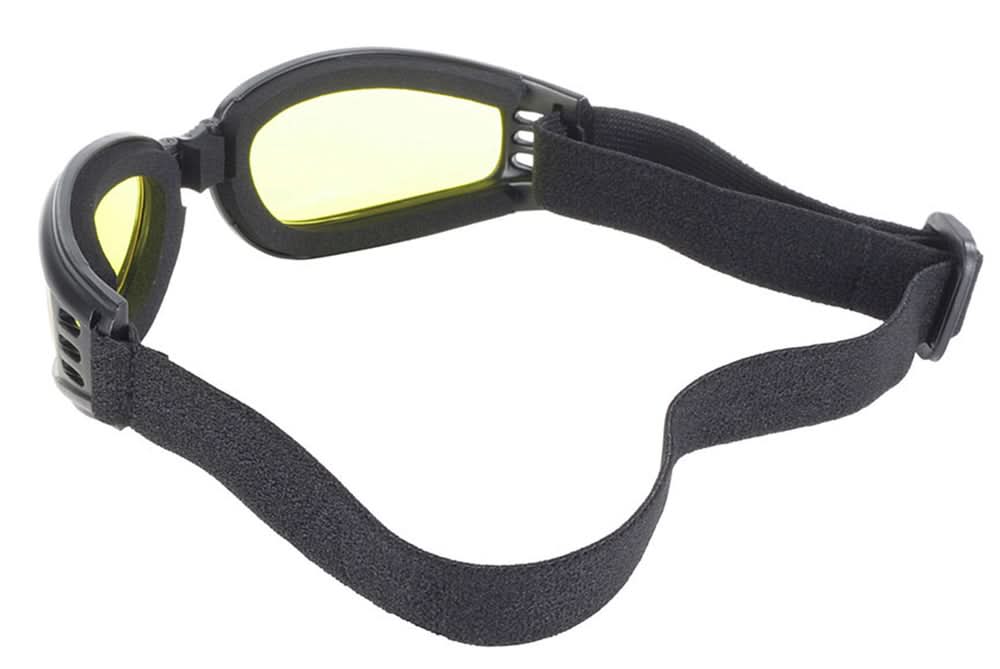 45212 Nomad Goggle Black Frame- Yellow Lens Goggles Pacific Coast Sunglasses