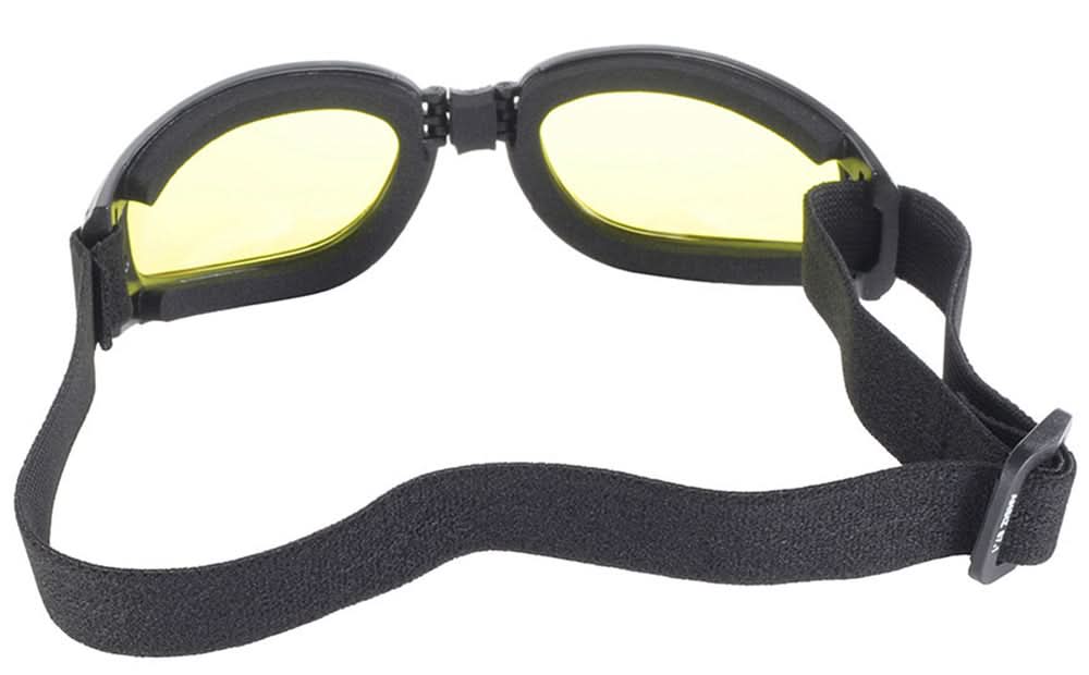 45212 Nomad Goggle Black Frame- Yellow Lens Goggles Pacific Coast Sunglasses